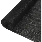 vidaXL Panneau de clôture noir 1,8x10 m HDPE 195 g/m
