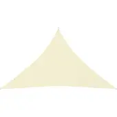 vidaXL Voile d'ombrage Oxford Tissu Triangulaire 5x5x6 m Crème