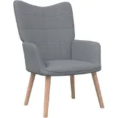 vidaXL Fauteuil relax gris clair Tissu