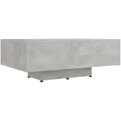 vidaXL Table basse gris béton 85x55x31 cm Bois composite