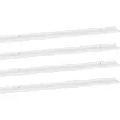 vidaXL Étagères murales 4 pcs Blanc brillant 115x9x3 cm