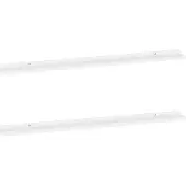 vidaXL Étagères murales 2 pcs Blanc 115x9x3 cm