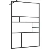 vidaXL Paroi de douche pour passage piétonnier avec verre ESG transparent 115x195 cm