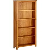 vidaXL Bibliothèque à 5 étagères 70x22x140 cm Bois de chêne massif