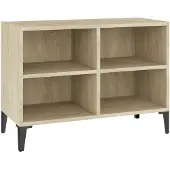 vidaXL Armoire TV avec pieds métalliques Chêne Sonoma 69,5x30x50cm