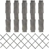 vidaXL Clôtures pour treillis 5 pcs. Gris Sapin massif 180x60 cm