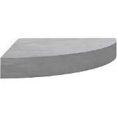 vidaXL Étagère d'angle murale Gris béton 25x25x3,8 cm MDF