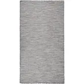 vidaXL Tapis d'extérieur tissé plat 80x150 cm brun et bleu
