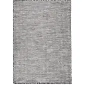 vidaXL Tapis à tissage plat d'extérieur 160x230 cm Marron et bleu