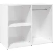 vidaXL Étagère pour coiffeuse Blanc brillant 80x40x65 cm Bois composite