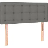 vidaXL Tête de lit gris foncé 90x5x78/88 cm Tissu