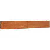 vidaXL Lit surélevé Rouillé 320x40x45 cm acier corten