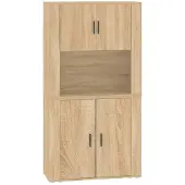 vidaXL Highboard chêne Sonoma Matériau dérivé du bois
