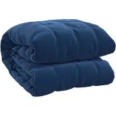 vidaXL Couverture lestée Bleu 200x220 cm 13 kg Tissu
