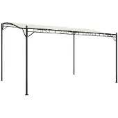 vidaXL - Auvent - 4x3 - m - 180 - g/m² - Tissu - et - Acier - crème