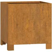 vidaXL Jardinière avec pieds Rouillé 32x30x33 cm Acier corten