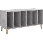 vidaXL Armoire à panneaux gris béton 100x38x48 cm Bois composite