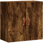 vidaXL Armoire murale chêne fumé 60x31x60 cm bois d'ingénierie