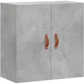 vidaXL Armoire murale gris béton 60x31x60 cm bois d'ingénierie