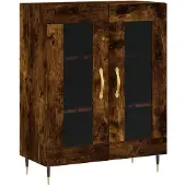 vidaXL Buffet chêne fumé 69,5x34x90 cm bois d'ingénierie
