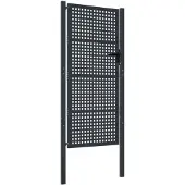 vidaXL Portail de jardin Anthracite 100x200 cm Acier