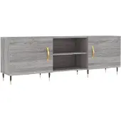 vidaXL Armoire TV Gris Sonoma 150x30x50 cm Bois composite