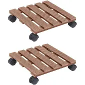 vidaXL Rouleau pour plantes 2 pcs. Marron 30x30x7,5 cm WPC