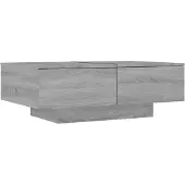 vidaXL Table basse Gris Sonoma 90x60x31 cm Bois composite