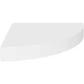 vidaXL Étagère d'angle flottante blanc 25x25x3,8 cm MDF