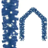 vidaXL Weihnachtsgirlande mit LED -Leuchten 10 m blau