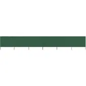 vidaXL Tissu brise-vent 6 pièces 800 x 120 cm vert