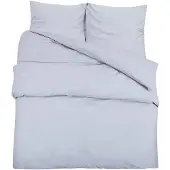 vidaXL Ensemble de literie Gris 135x200 cm coton