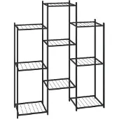 vidaXL Jardinière 83x25x100 cm Noir Fer