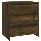 vidaXL Sideboard chêne fumé 70x41x75 cm bois composite