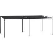 vidaXL Pavillon avec toit extensible 600x300x233 cm Anthracite