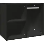 vidaXL Armoire de dressing noir 80x40x65 cm bois d'ingénierie