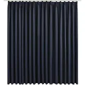 vidaXL Rideau occultant avec crochets Anthracite 290x245 cm