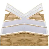 vidaXL Serres 2 pcs. Bois de pin imprégné 200x50x35 cm