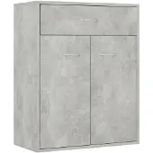 vidaXL Sideboard gris béton 60x30x75 cm Bois composite