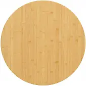 vidaXL Dessus de table Ø90x2,5 cm bambou