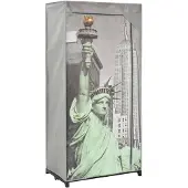 vidaXL Garde-robe New York 75x45x160 cm Tissu