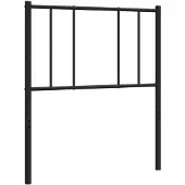 vidaXL Tête de lit de rechange en métal noir 90 cm