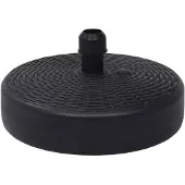 vidaXL Pied de parasol sable/eau 24 L noir