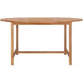 vidaXL Table de jardin 150x76 cm bois massif teck