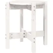 vidaXL Table basse blanche à42,5x45 cm pin massif