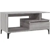 vidaXL Table basse Gris Sonoma 90x49x45 cm Bois composite