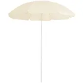 vidaXL Parasol avec mât en acier couleur sable 180 cm