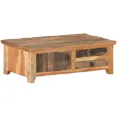 vidaXL Table basse 90x50x31 cm Bois massif recyclé