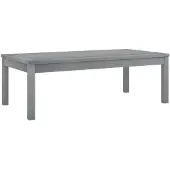 vidaXL Table basse 100x50x33 cm Gris Bois massif Acacia
