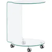 vidaXL Table basse 45x40x58 cm verre trempé
